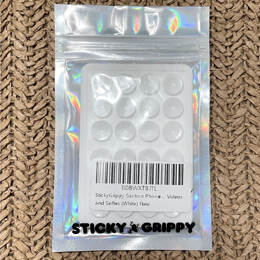 Sticky Grippy Silicone Suction Phone Holder - White